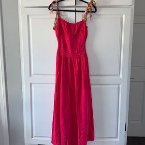 Free People bustier peasant maxi dress boho
